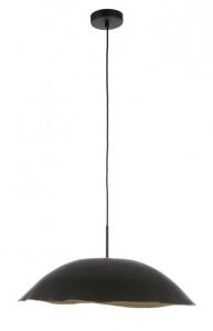 Bizzotto Mandla Φωτιστικό Οροφής Μεταλλικό Μαύρο Ø60,5x25 Εκ.