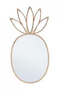 Bizzotto Mozambico Καθρέπτης Τοίχου Ρατάν Natural 42x82