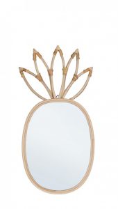 Bizzotto Mozambico Καθρέπτης Τοίχου Ρατάν Natural 26x54