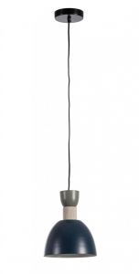 Bizzotto Jabalpur Φωτιστικό Οροφής Μεταλλικό Μπλε/Λαδί Ø21x25