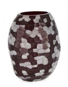 Bizzotto Sampur Βάζο Γυάλινο Μπορντώ Ø23x26,5