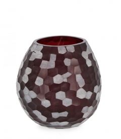 Bizzotto Sampur Βάζο Γυάλινο Μπορντώ Ø20,5x19,5