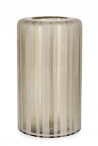 Bizzotto Aruni Βάζο Γυάλινο Μπεζ Ø17x32