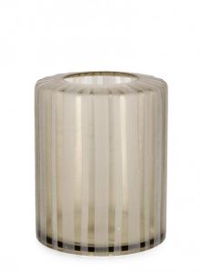 Bizzotto Aruni Βάζο Γυάλινο Μπεζ Ø17x27