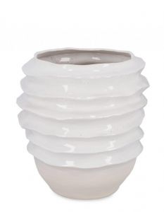 Bizzotto Yori Βάζο Κεραμικό Λευκό Ø44x46,5