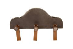 Espiel Κρεμάστρα 3 Θέσεων Μεταλλική Καφέ 37x7,5x24 Κωδικός: AFT119