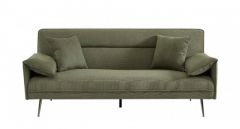 Bizzotto Ottawa Τριθέσιος Καναπές-Κρεβάτι Υφασμάτινος Λαδί 200x95x88