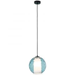 Zambelis Lights Φωτιστικό Οροφής Γυάλινο Μπλε Ø25,5 22034