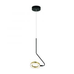 Zambelis Lights Φωτιστικό Οροφής Led Μεταλλικό Χρυσό/Μαύρο Ματ 22045-Dimmable