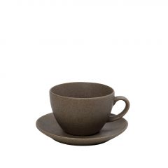 Espiel Morgan Φλιτζάνι Espresso Με Πιατάκι Πορσελάνινο Καφέ 80 ml 12x6,5 Εκ. Κωδικός: OW2070K6