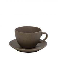 Espiel Morgan Φλιτζάνι Cappuccino Με Πιατάκι Πορσελάνινο Καφέ 290 ml 14x8 Εκ. Κωδικός: OW2071K6