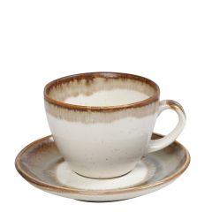 Espiel Reactive Beige Essentials Φλυτζάνι Cappuccino Με Πιατάκι 350 ml 16x8 Κωδικός: OWQ103K6