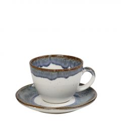 Espiel Reactive Blue Essentials Φλυτζάνι Cappuccino Με Πιατάκι 220 ml 14x7,5 Κωδικός: OWR102K6