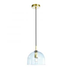 Zambelis Lights Φωτιστικό Οροφής Γυάλινο Διάφανο/Χρυσό Ø20 22115