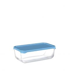 Espiel Snowbox Δοχείο Μεταφοράς Φαγητού Γυάλινο Διάφανο/Μπλε 420 ml Κωδικός: SP53733G2