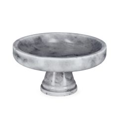 Bizzotto Kandy Διακοσμητική Τουρτιέρα Μαρμάρινη Γκρι Ø25x12,5 Εκ.