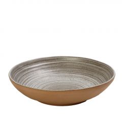 Espiel Calabria Βαθύ Πιάτο Φαγητού Stoneware Ανοιχτό Γκρι/Μπεζ 26x6,5 Εκ. Κωδικός: REP107K3
