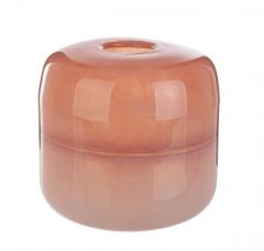 Bizzotto Sagitta Βάζο Γυάλινο Σομόν/Ροζ Ø20x19