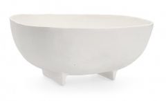 Bizzotto Hisar Μπωλ Αλουμινίου Λευκό 26,5x27x11,5 Εκ.