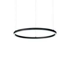 Ideal Lux Φωτιστικό Οροφής Led Αλουμινίου Μαύρο Ø50 2700K Oracle Slim Round 342009