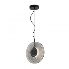 Zambelis Lights Φωτιστικό Οροφής Led Μεταλλικό/Γυάλινο Φιμέ Ø28 Εκ. 23072