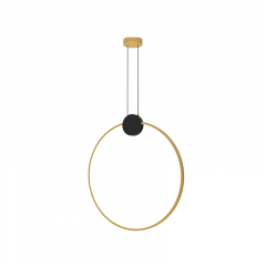 Zambelis Lights Φωτιστικό Οροφής Led Αλουμινίου Χρυσό Ματ 60 Εκ. 23094 - Dimmable