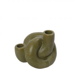 Espiel Κηροπήγιο Κεραμικό Πράσινο 13x11x11 Εκ. Κωδικός: KLA334K4