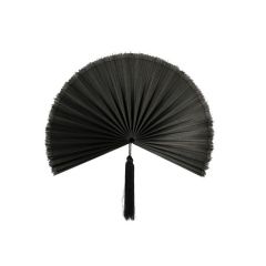 Bizzotto Nanka Διακοσμητική Βεντάλια Μπαμπού Μαύρη 39x81 Εκ.