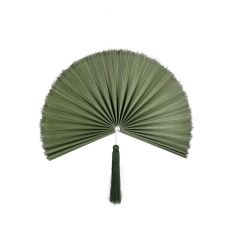 Bizzotto Nanka Διακοσμητική Βεντάλια Μπαμπού Πράσινη 39x81 Εκ.