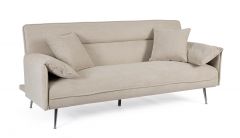 Bizzotto Ottawa Τριθέσιος Καναπές-Κρεβάτι Υφασμάτινος Μπεζ 200x95x88