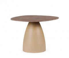 Bizzotto Stanley Βοηθητικό Τραπέζι Ξύλινο Mango Μπεζ/Καφέ 60x58x45