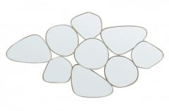 Bizzotto Connery Καθρέπτης Τοίχου Μεταλλικός Χρυσός 102x4,5x54