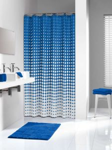 Sealskin SPECKLES Κουρτίνα Μπάνιου Υφασμάτινη 180x200 I Royal Blue