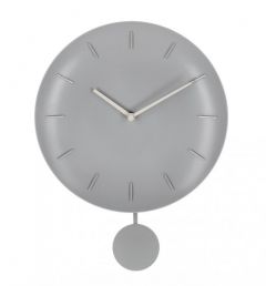 Bizzotto Jair Ρολόι Τοίχου  Με Εκκρεμές Γκρι Ø30x6x39,5