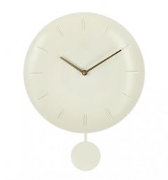 Bizzotto Jair Ρολόι Τοίχου Με Εκκρεμές Ιβουάρ Ø30x6x39,5