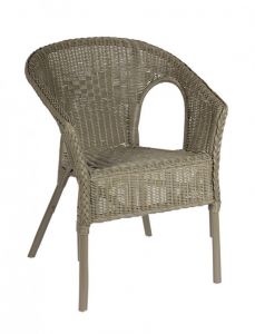 Bizzotto Alliss Πολυθρόνα Εξωτερικού Χώρου Ρατάν Λαδί 58x61x74