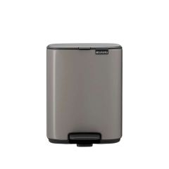 Brabantia BO Κάδος Απορριμμάτων Μεταλλικός 7 Lt. I Platinum