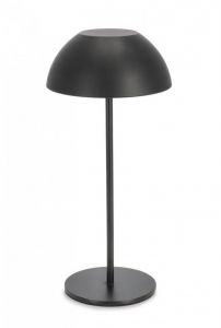 Bizzotto Beren Επαναφορτιζόμενο Φωτιστικό Led Μεταλλικό Μαύρο Ø13x28 Εκ. - Dimmable