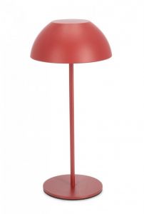 Bizzotto Beren Επαναφορτιζόμενο Φωτιστικό Led Μεταλλικό Κόκκινο Ø13x28 Εκ. - Dimmable