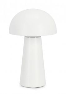 Bizzotto Idirial Επαναφορτιζόμενο Φωτιστικό Led Abs Λευκό Ø13,5x22,5 - Dimmable