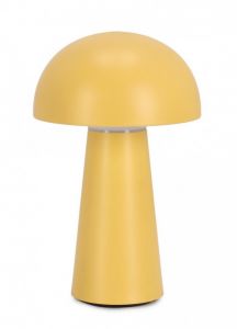 Bizzotto Idirial Επαναφορτιζόμενο Φωτιστικό Led Abs Κίτρινο Ø13,5x22,5 - Dimmable