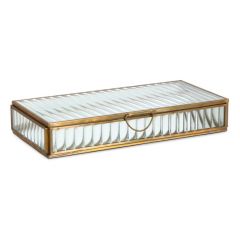 Bizzotto Tehri Κοσμηματοθήκη Ορειχάλκινη Χρυσή 25x12,5 Εκ.