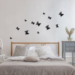 Ango Black Butterflies 3D Πολυπροπυλενίου Σετ 12 Τμχ 24002