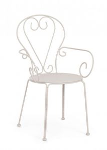 Bizzotto Etienne Καρέκλα Εξωτερικού Χώρου Ανοιχτή Γκρι 49x49x89