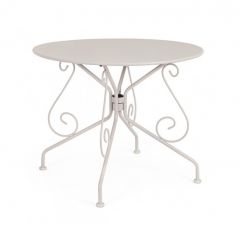 Bizzotto Etienne Τραπέζι Φαγητού Εξωτερικού Χώρου Ανοιχτό Γκρι Ø90x72