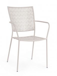 Bizzotto Lizette Καρέκλα Εξωτερικού Χώρου Ανοιχτή Γκρι 54x55x89