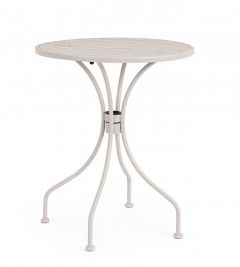 Bizzotto Lizette Τραπέζι Φαγητού Εξωτερικού Χώρου Ανοιχτό Γκρι Ø60x71