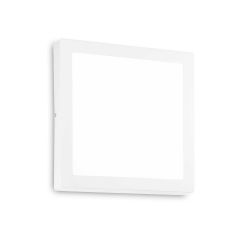Ideal Lux Πλαφονιέρα Led Μεταλλική Λευκή 40x40 Εκ. 36W 3900 Lumen 3000K Universal Pl Square