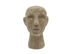 Villa Collection Διακοσμητική Φιγούρα Τσιμεντένια Ανοιχτό Λαδί Talvik 18,5x19,5x30