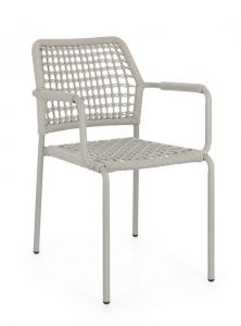 Bizzotto Rajada Καρέκλα Εξωτερικού Χώρου Γκρι 53x61x80